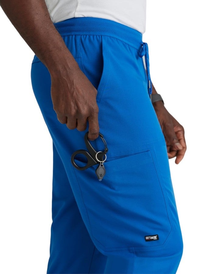 BARCO Grey's Anatomy Spandex Stretch Direct - Striker Scrub Jogger for Men Medium Short New Royal - Image 5